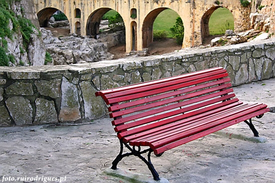 Red bench