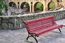 Red bench